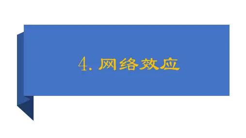 人民大2024数字经济学-教学PPT课件第4章 网络效应