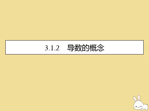 2019_2020学年高中数学第三章导数及其应用3.1.2导数的概念课件新人教A版选修1_1