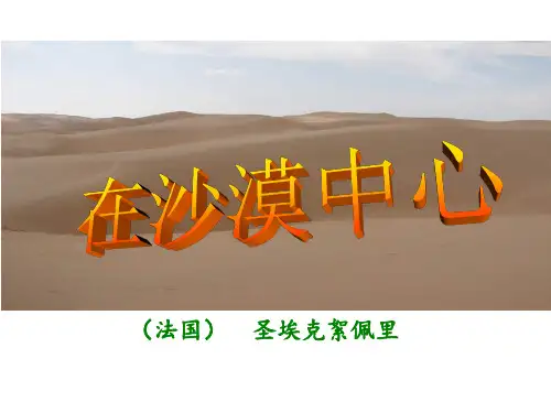 《在沙漠中心》PPT课件