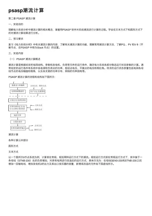 psasp潮流计算
