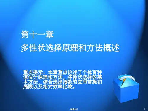 《动物数量遗传学》PPT课件