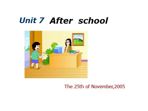 五年级英语下册Unit7PPT课件