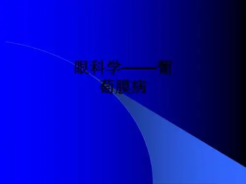 眼科学——葡萄膜病ppt课件