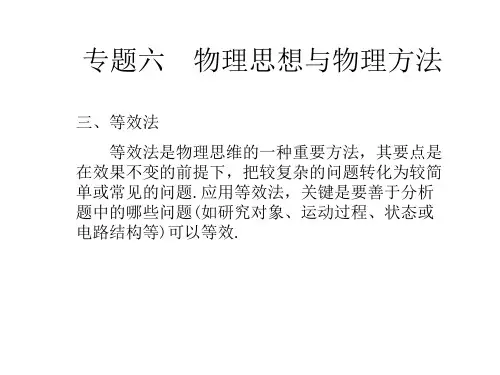 高考物理思想与物理方法2(中学图文教学课件分享)