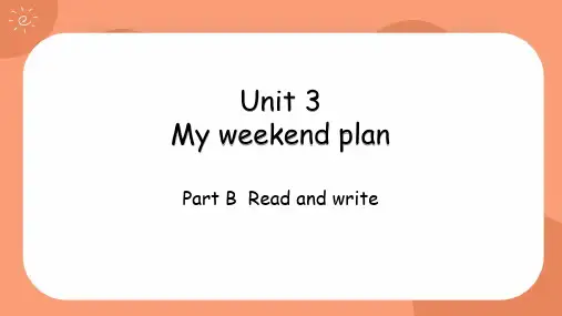 PEP人教版六年级上册英语教学课件新课标Unit 3 B Read and write