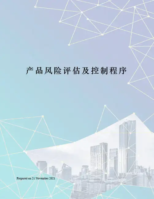 产品风险评估及控制程序