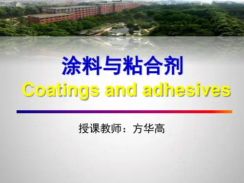 涂料与粘合剂教学课件