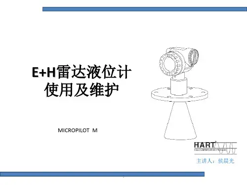 E+H雷达液位计