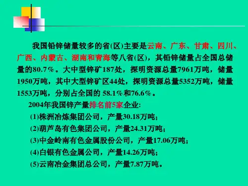 重金属冶金学-锌冶金-课件ppt.ppt