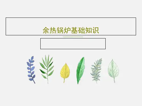 余热锅炉基础知识PPT共80页