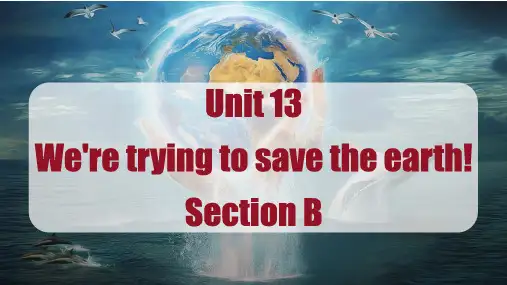 新人教版初中英语九年级unit 13section B