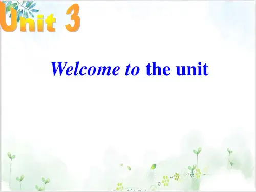 译林英语模块四Unit3Welcome  PPT课堂课件(24页)