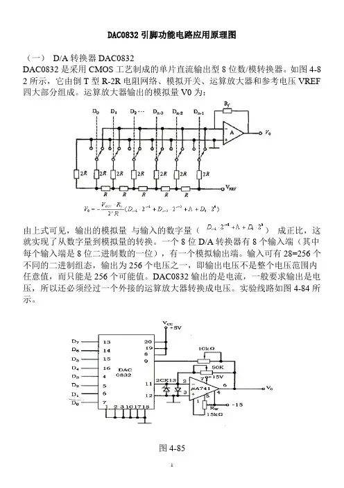 DAC0832作为程控放大衰减使用方法详解