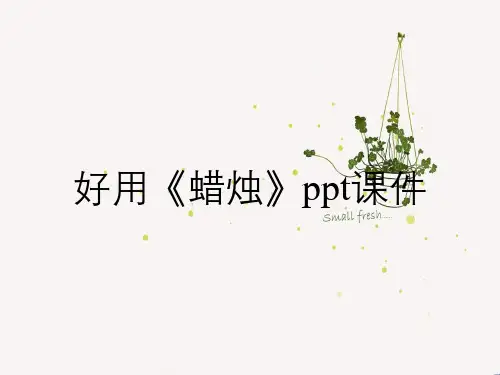 好用《蜡烛》ppt课件