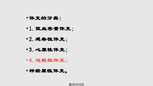 过敏性休克的诊治