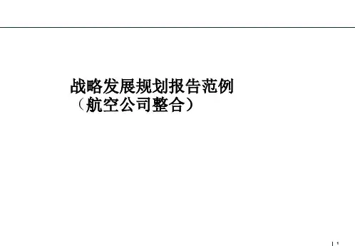 战略发展规划报告范例(航空公司整合).pptx