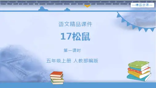 部编版五年级语文上册《松鼠》课件 .pptx