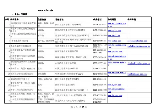 2010年中国500强企业名录