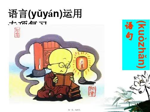 高考语文 《语句扩展》教学课件