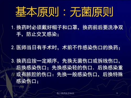 伤口换药医学知识培训课件