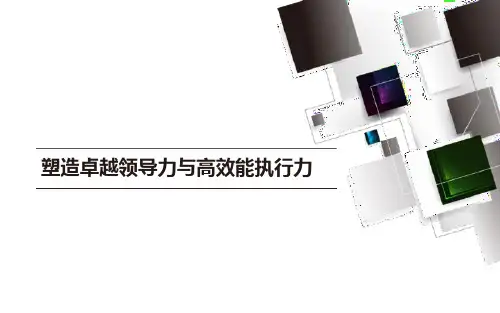 塑造卓越领导力与高效执行力培训PPT模板课件