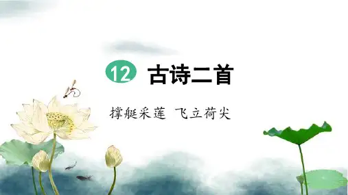 部编版一年级语文下册第12课《古诗二首》优秀课件(统编)