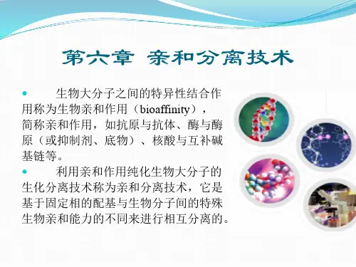 第六章  亲和分离技术