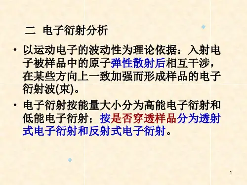 电子衍射分析