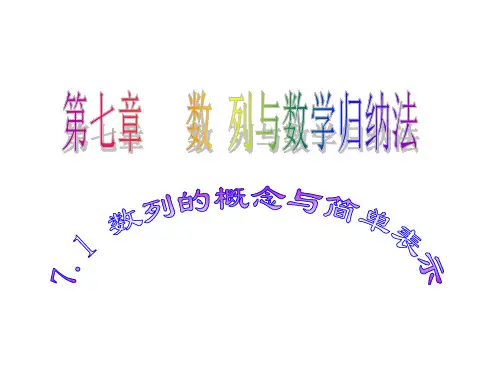 沪教版(上海)数学高二上册- 数列的概念与简单表示 课件