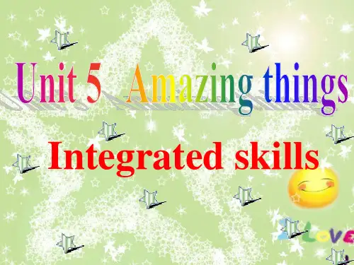 牛津译林版英语七年级下册Unit 5 Integrated skills 共37张PPT