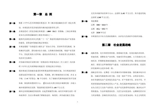 洋县总体规划文本