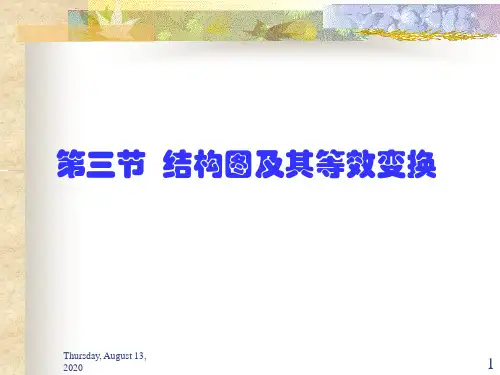 自动控制原理结构图及等效变换