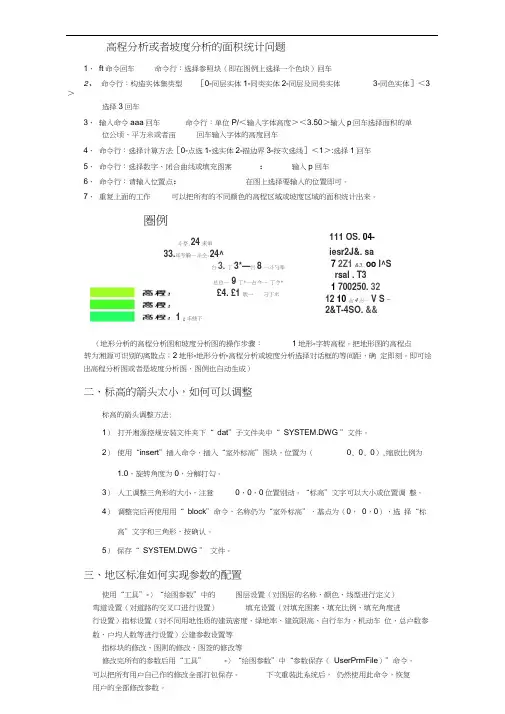 湘源控规使用技巧心得