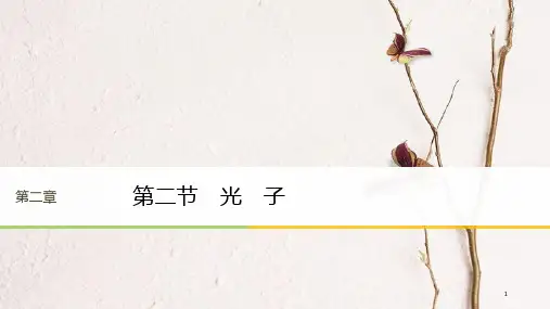 高中物理 第二章 波粒二象性 第二节 光子同步备课课件 粤教版选修3-5.pptx