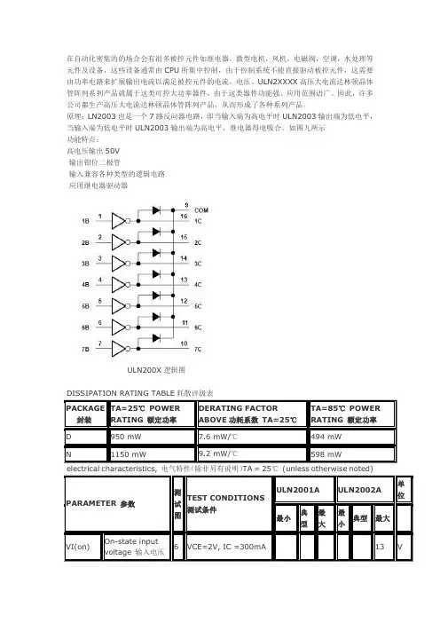 uln2003中文资料