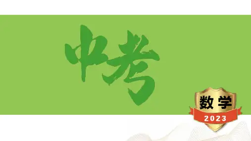 中考总复习数学31- 第一部分 第31讲 统计