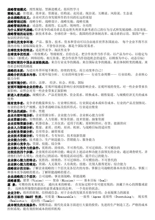 战略管理模式