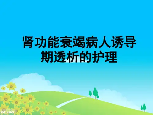 8诱导透析期及其护理