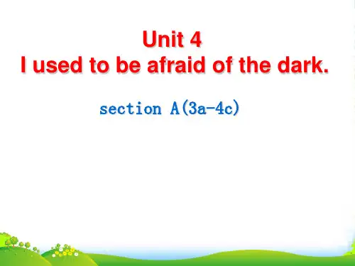 人教版九年级英语Unit4 SectionA(3a-4c)教学课件 (共28张PPT)