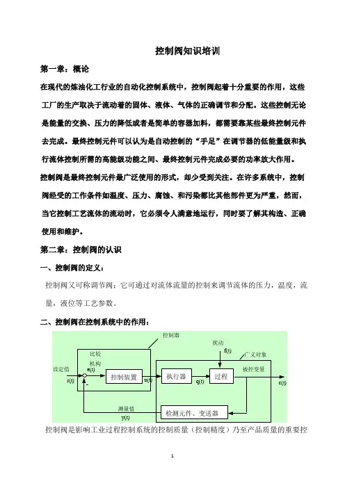 调节阀知识培训