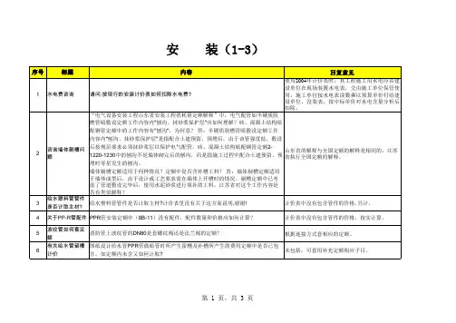 江苏省安装工程定额解释