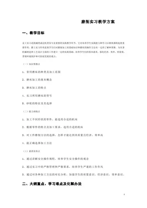 北京职业学校铣刨磨实习教案02