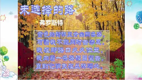 统编(部编)版七年级下册语文《未选择的路》教学(19张ppt)课件