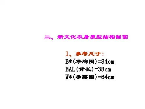 新文化衣身原型结构制图(1)