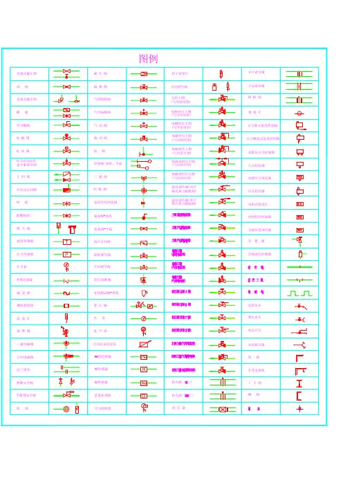 常用阀门图例