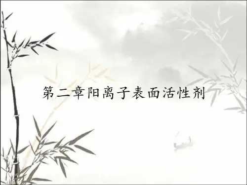 第二章阳离子表面活性剂