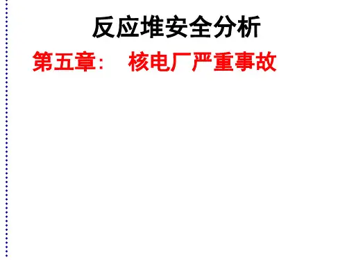 核反应堆安全分析-核安全-核技术-5.1核电厂的严重事故