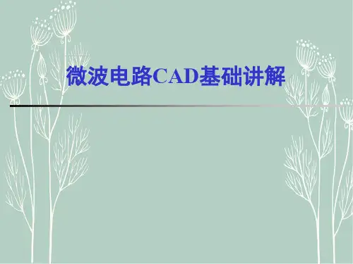 微波电路CAD基础讲解