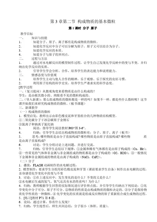 ch3-2构成物质的基本微粒