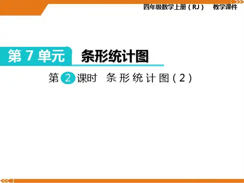 2024年人教版四年级数学上册第2课时条形统计图(2)-课件